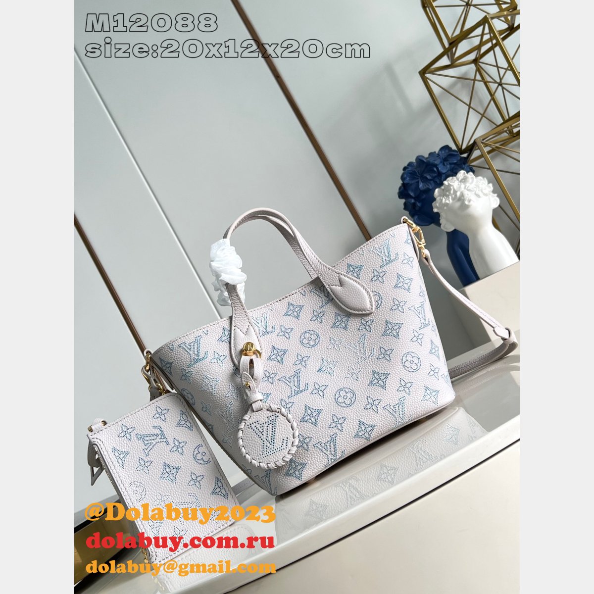 Perfect M12088 Louis Vuitton Blossom Mahina Designer Bag