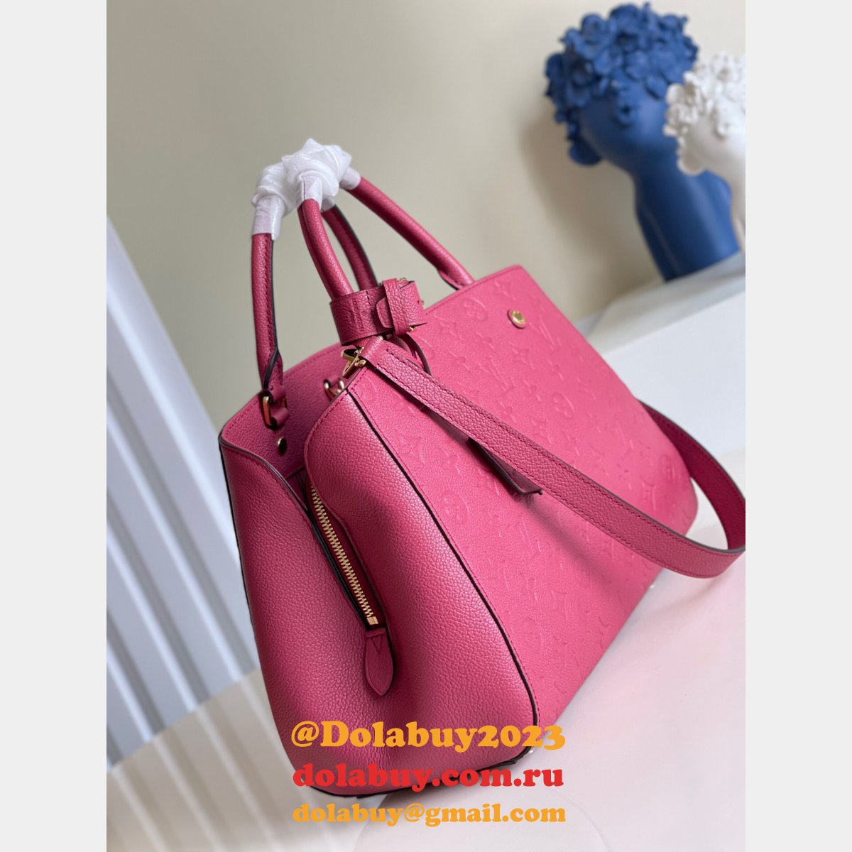 Louis Vuitton Top Quality M41048/M42746/M44931 Montaigne MM Monogram Empreinte Leather