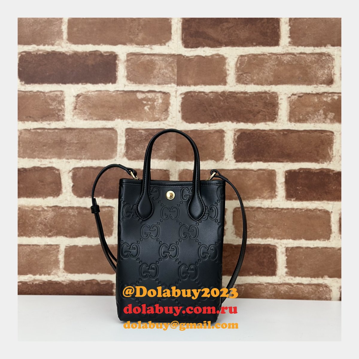 GG Crossbody Gucci 790133 Black Super AAA+ Designer Replica Bags