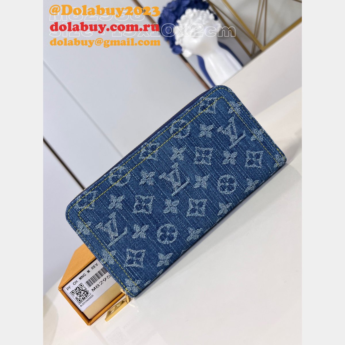 Duplicate Zippy Wallet Monogram Denim M82957 Louis Vuitton Bag