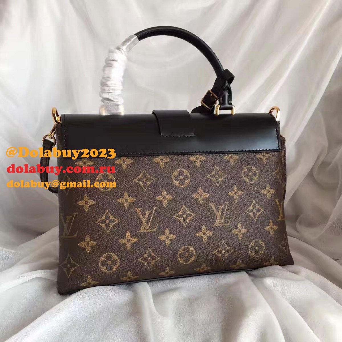 UK Louis Vuitton Damier Ebene One Handle Flap Bag MM M43125 Monogram