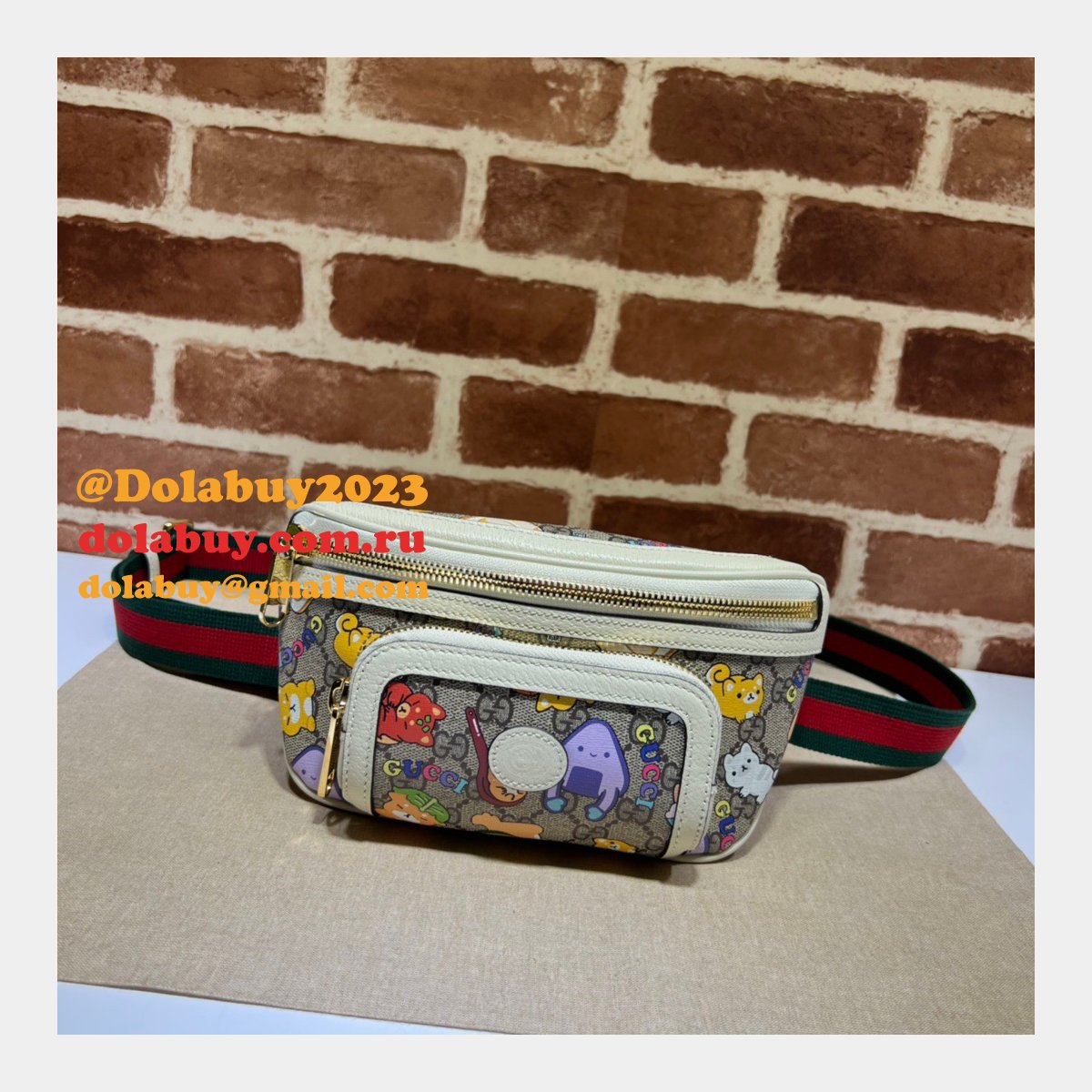 Gucci Replica 682933 animal print belt Perfect bag