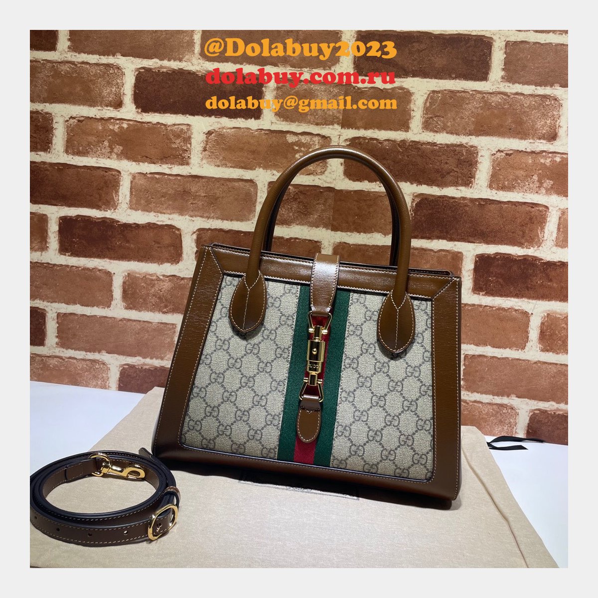 High Quality Replica Gucci 649016 Jackie 1961 Medium Tote Leather Bag