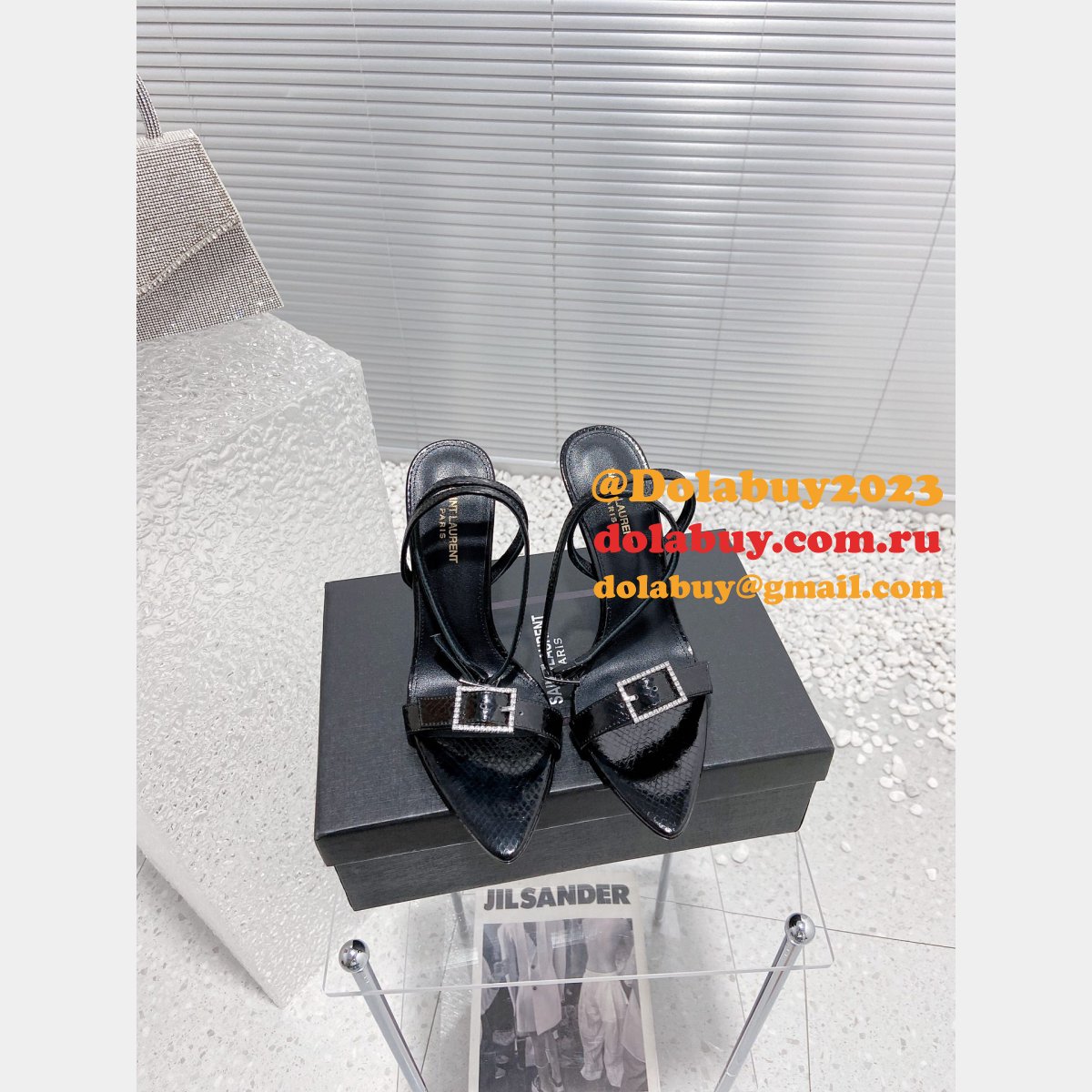 Replica YSL High Heel Sandals Wholesale AAA+ Shoes