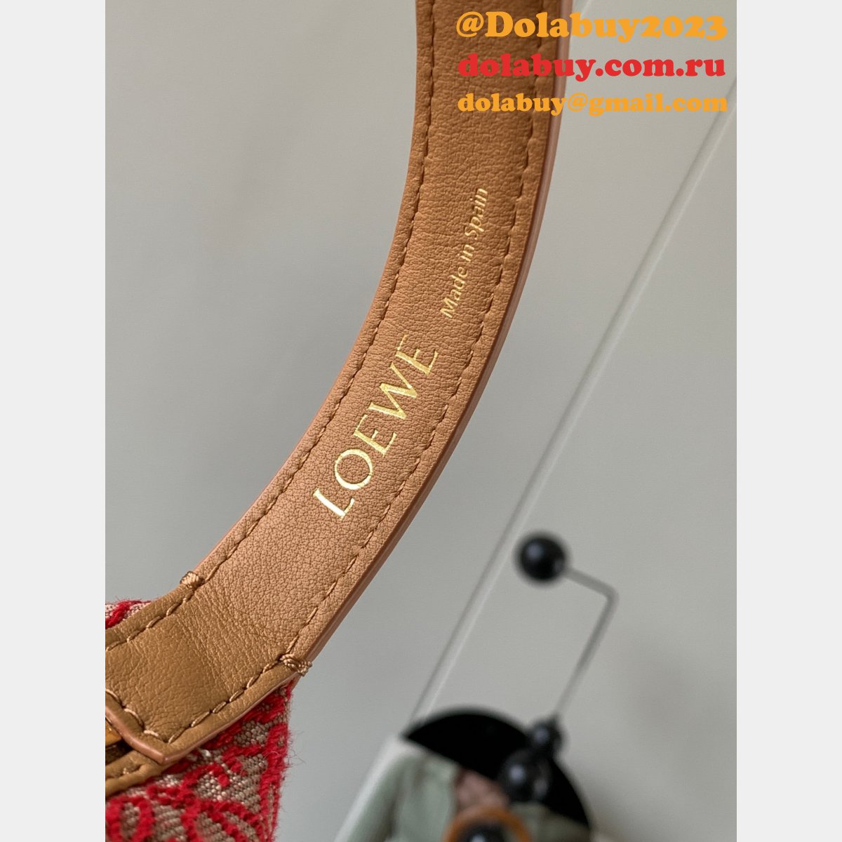 Top Quality LOEWE Cubi Anagram leather-trimmed tote 21cm/35cm