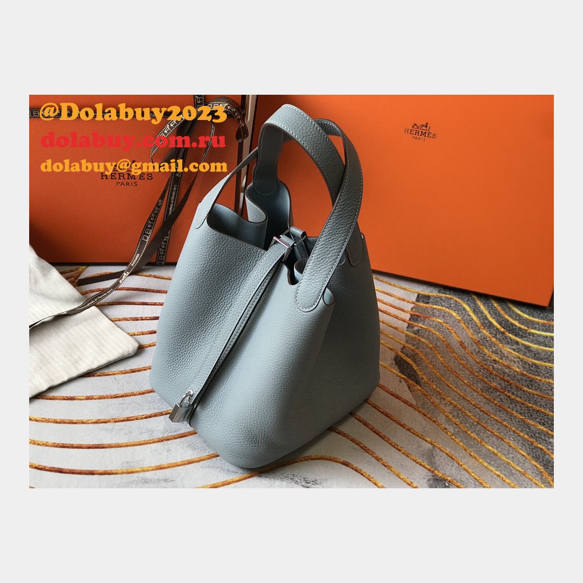 Designer Hermes Picotin Bags 18/22CM Silver Replica Best Online