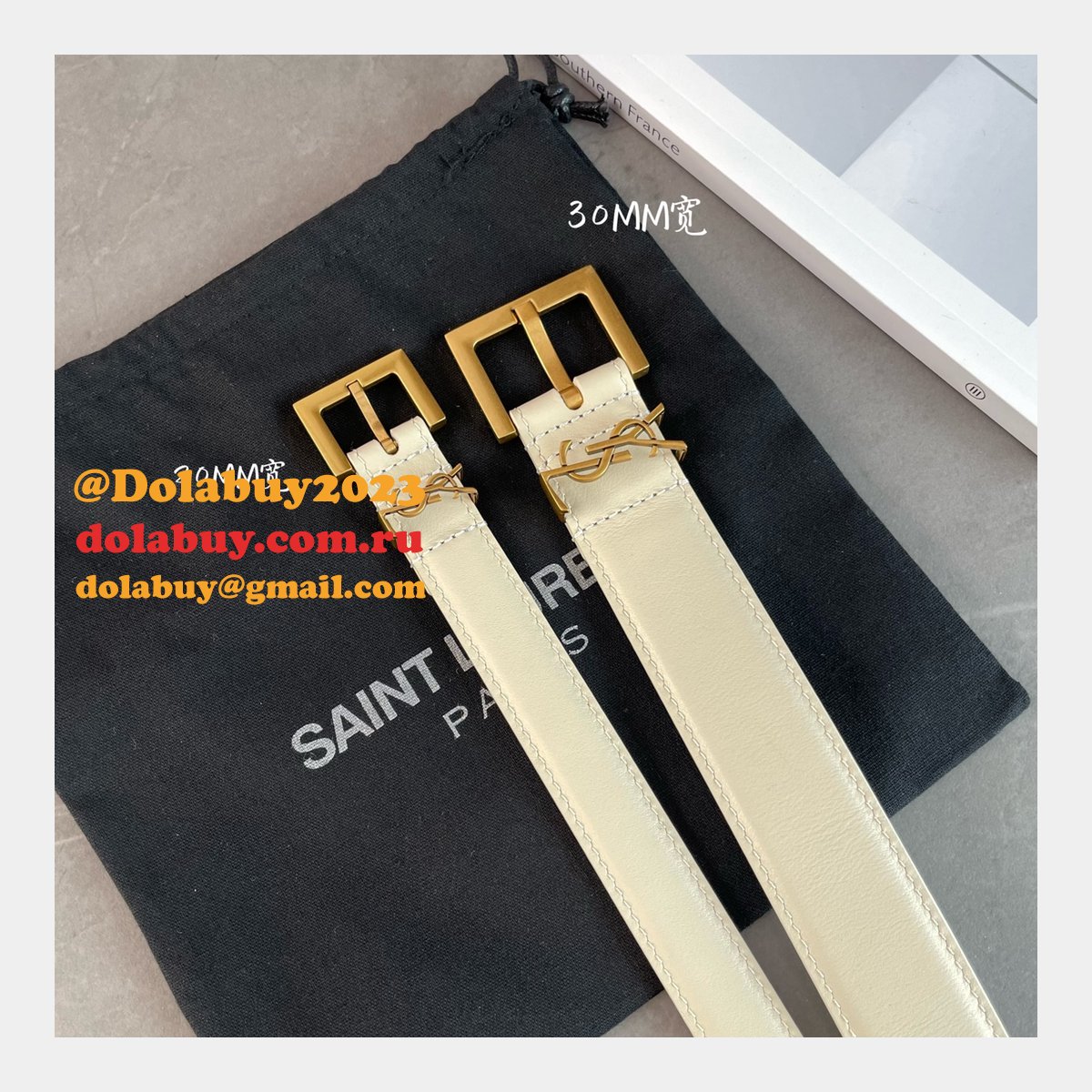 7 Star Best SAINT LAURENT REPLICAS BELT FOR SALE 20MM/30MM