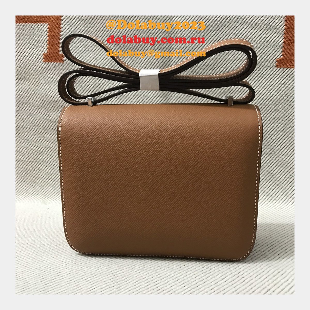 Hermes Constance Bag 18cm Epsom Leather Camel