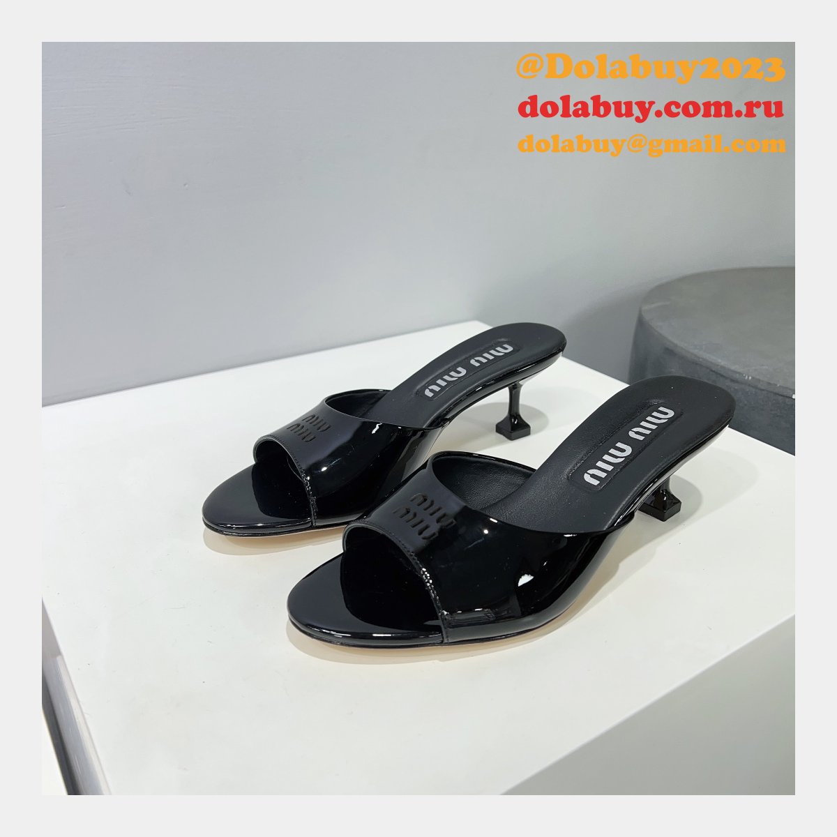 Miu Miu New Low Heel Slippers Buy The Best Product Replica Shoes