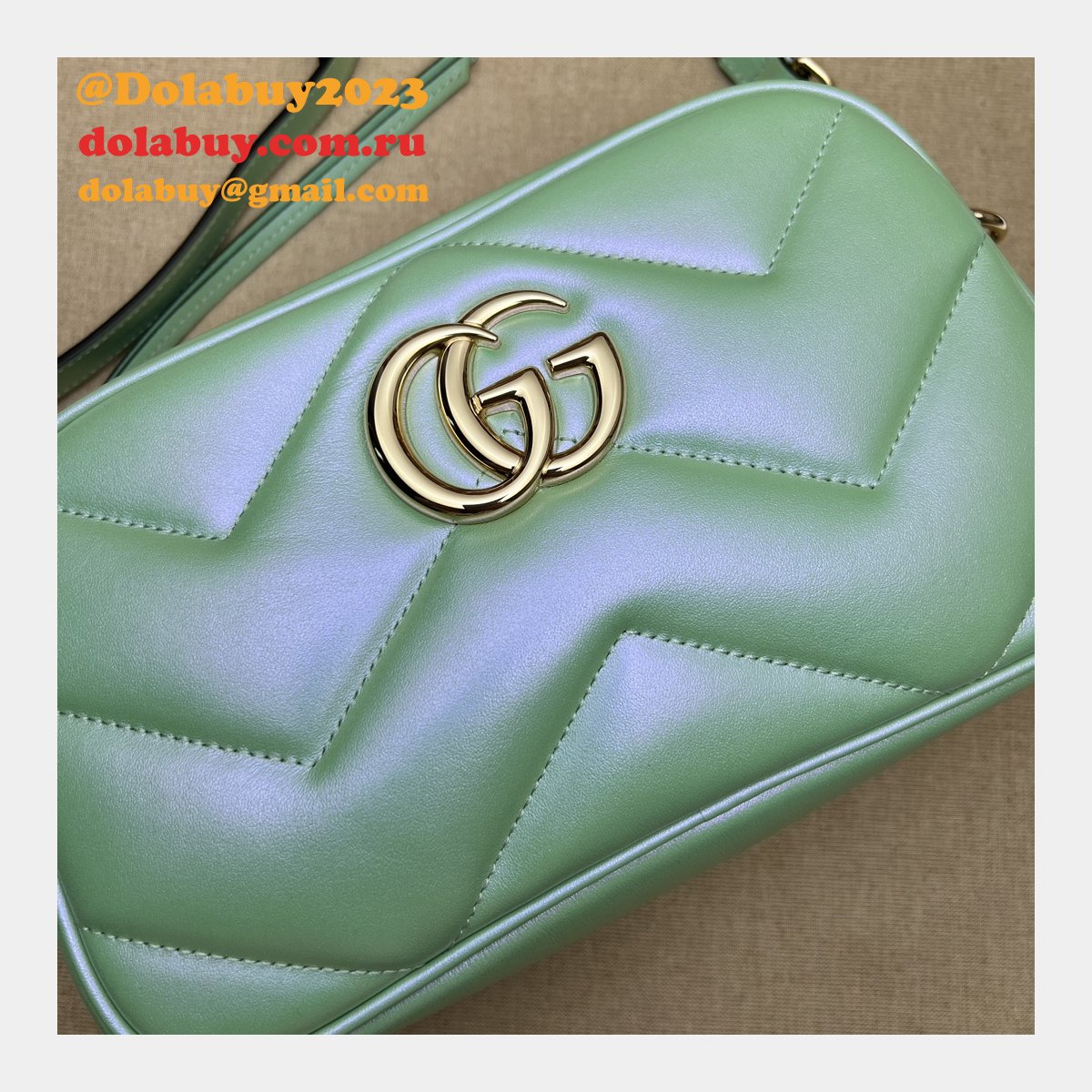 G*u*i replica gg marmont 447632 matelassé shoulder bag