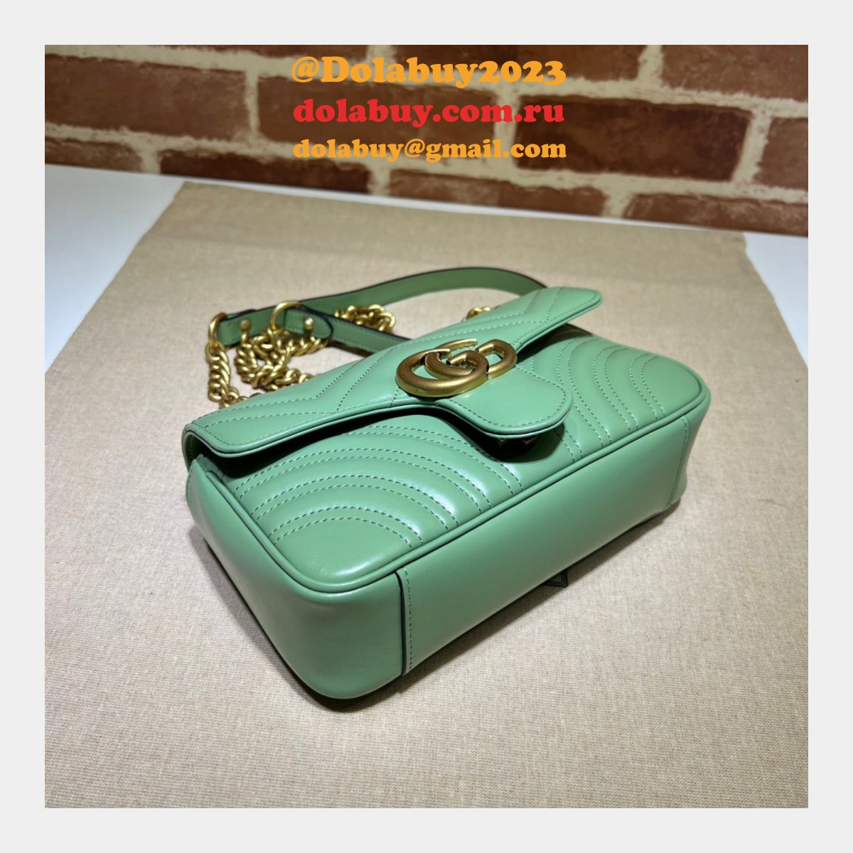 perfect G*u*i gg marmont 446744 replica handbags