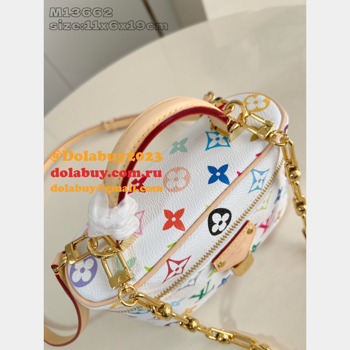 Louis Vuitton Inspired LV x TM Vanity Chain Pouch Monogram Canvas M13662 Bag