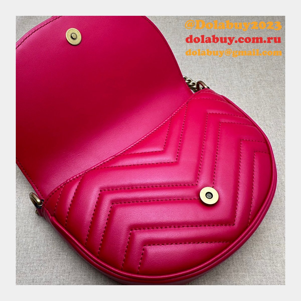 offers 1:1 replica G*u*i gg marmont 746431 matelassé chain bag