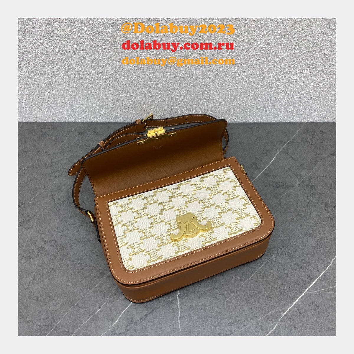 Celine Top Quality Triomphe Teen 18/22CM 188423 Knockoff Bag