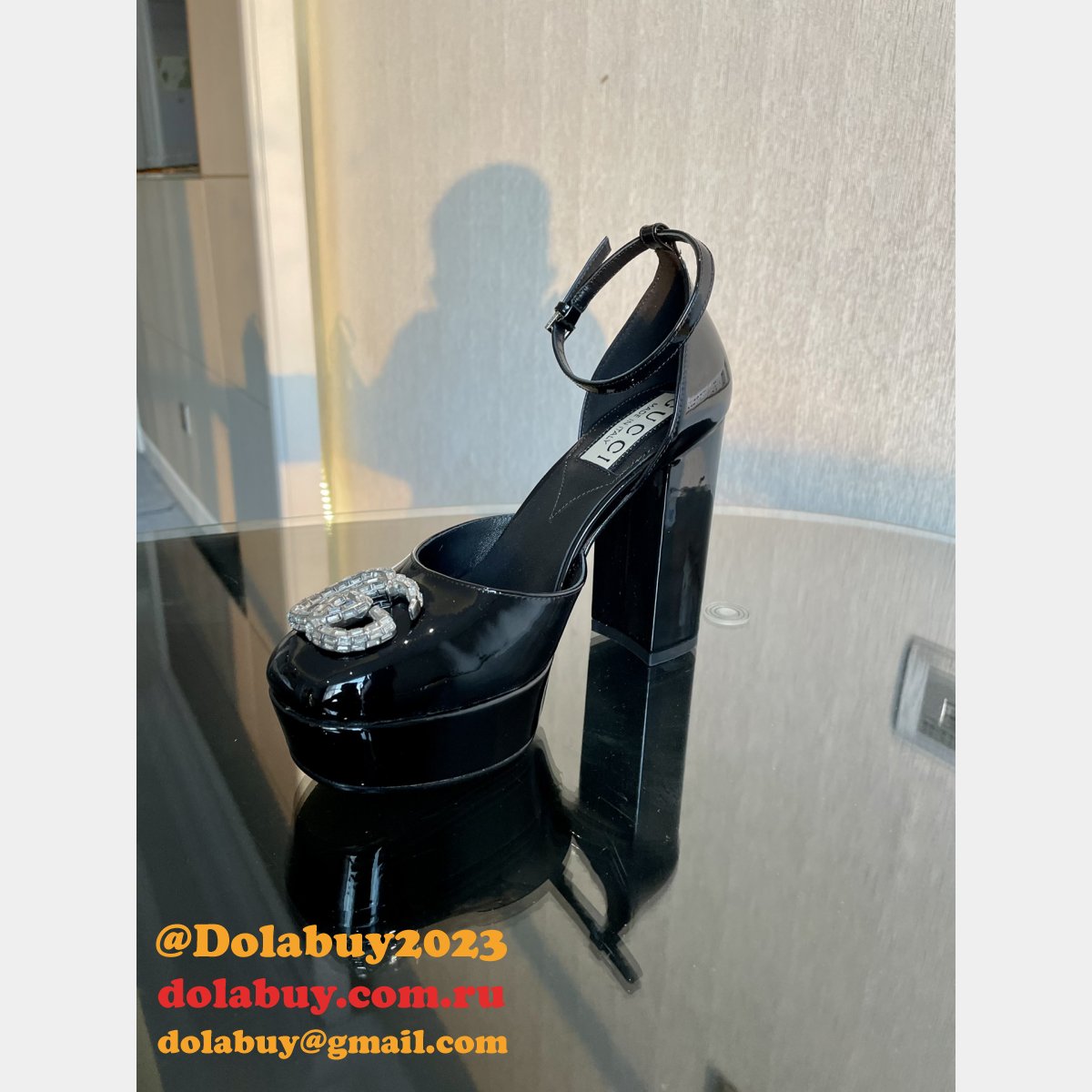 high quality G*u*i high plat form fashion perfect shoes