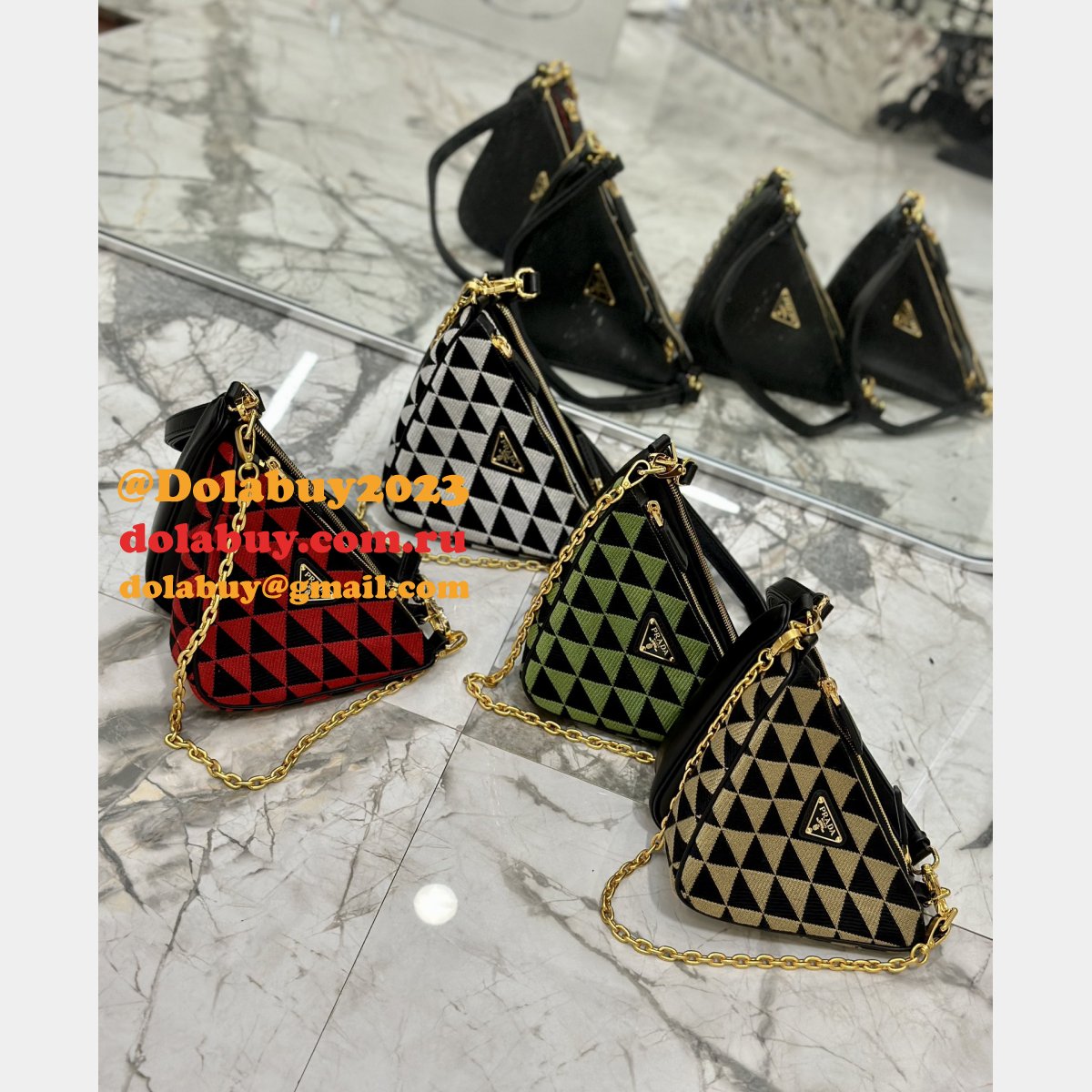 Replica Prada Triangle 1:1 Mirror Mario 1BC176 Bags