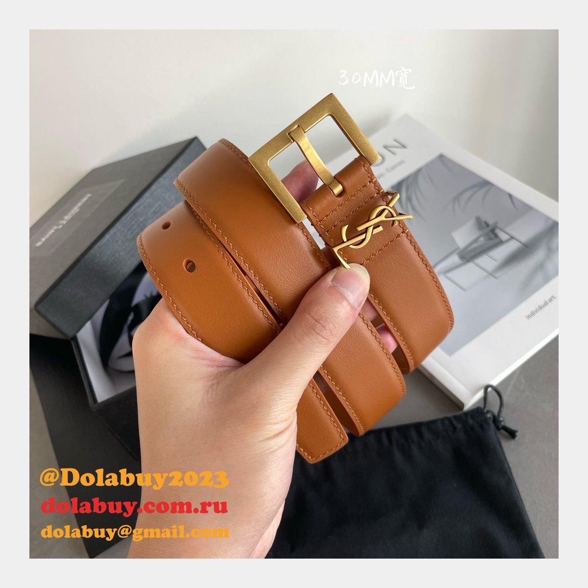 7 Star Best SAINT LAURENT REPLICAS BELT FOR SALE 20MM/30MM