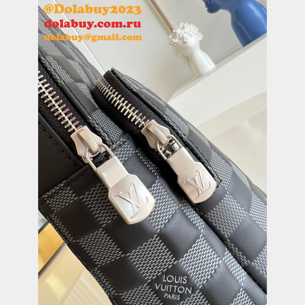 Louis VuittonReplica AAA N40097 Avenue Sling Bag Damier Infini Leather