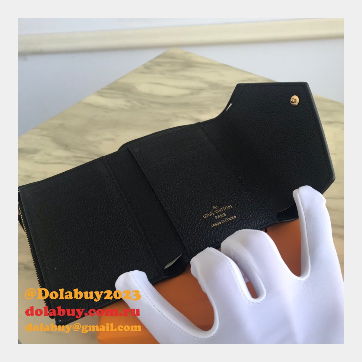 Replica Victorine Wallet Monogram Empreinte Leather M64060