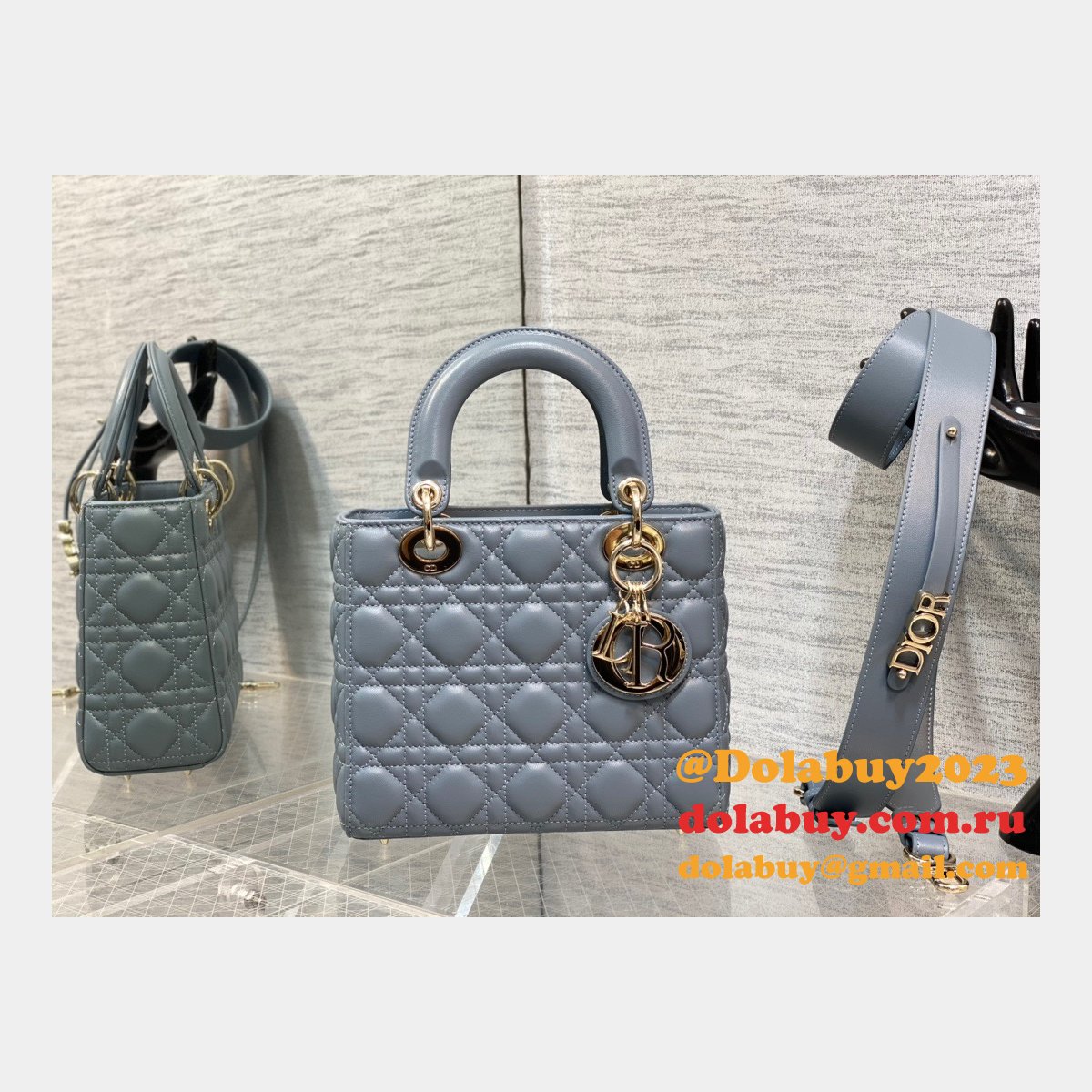 Perfect DIOR lady lambskin 20CM HANDBAG Inspired