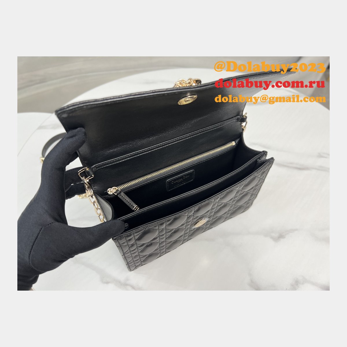 Luxury MISS DIOR LAMBSKIN 9212 Fashion LADY BAG