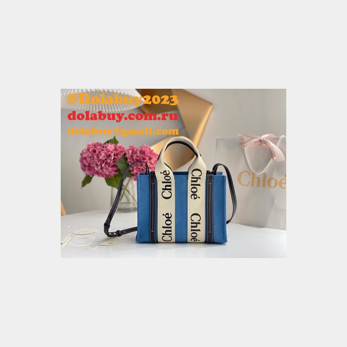Best Quality Replica Chloe 1:1 Tote Woody dolabuy Bag  26CM