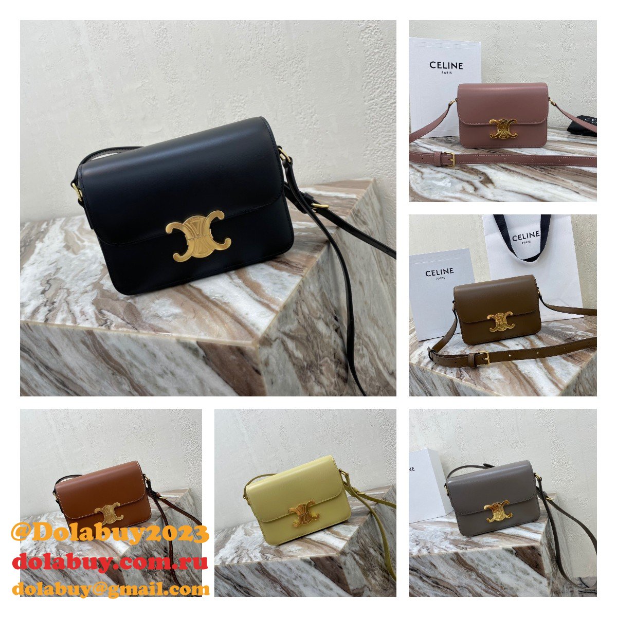 Celine Replica Knock Off Triomphe Micro Luggage 18.5 cm Handbags
