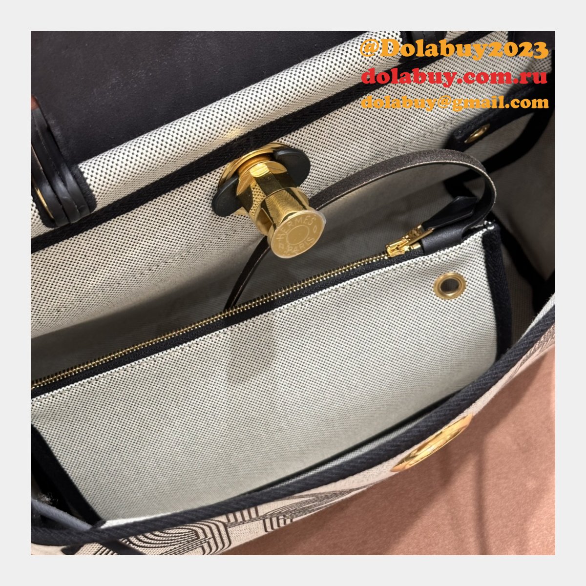 Replica Hermes Herbag Cabine Zip 31CM Pig-Nose Online Dolabuy Bags