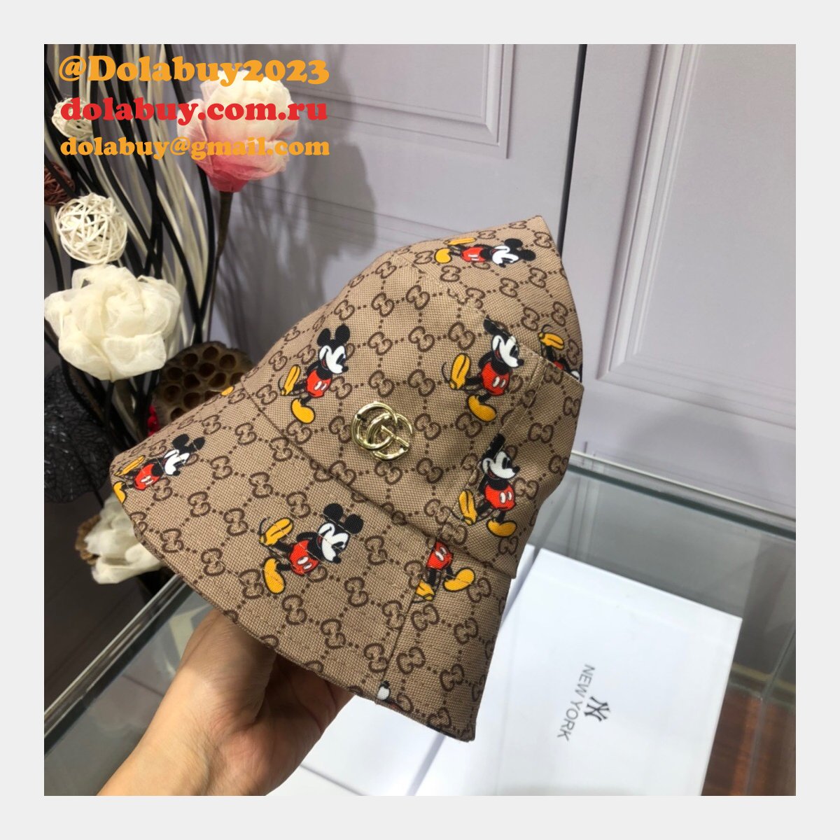 7 star G*u*i mickey fisherman hat