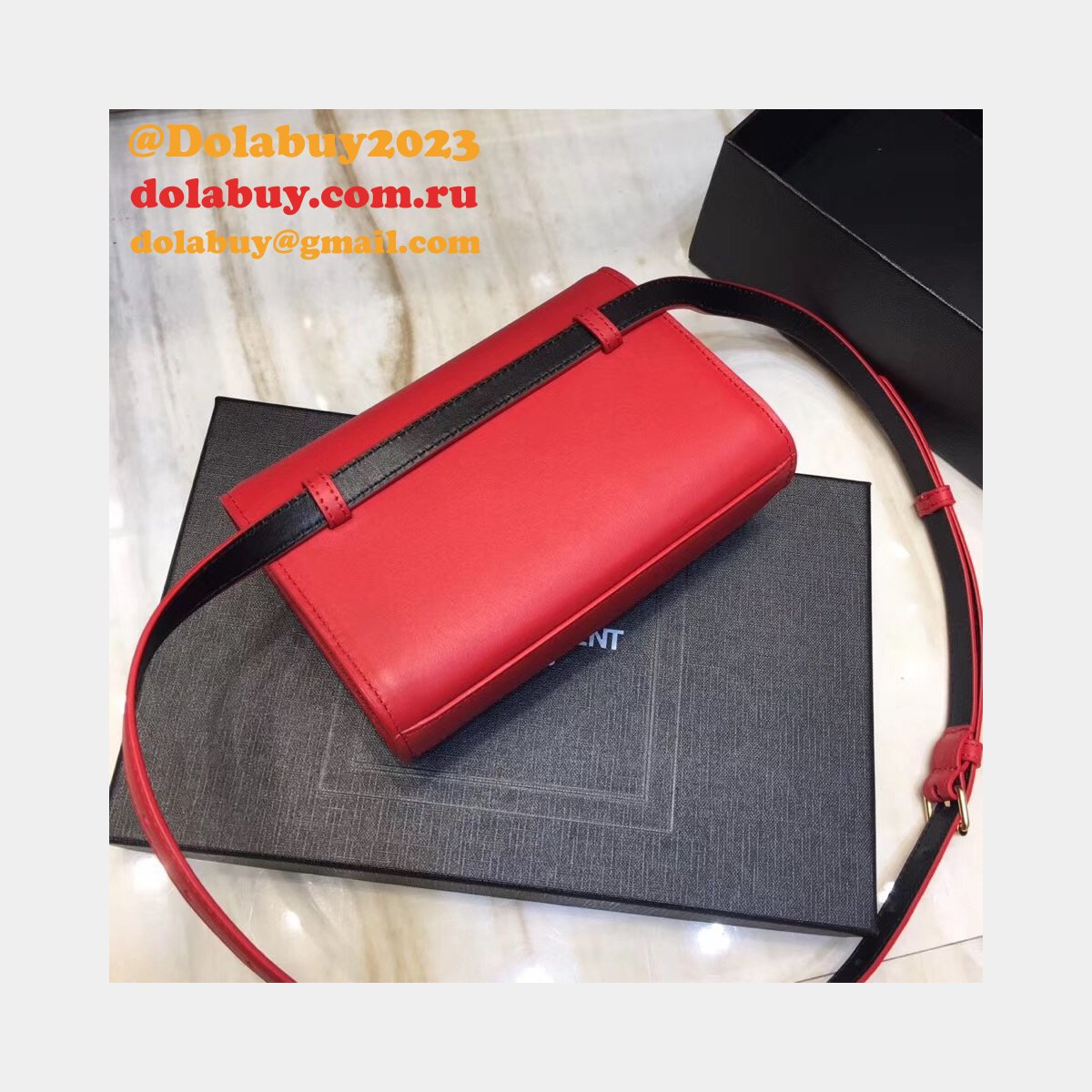 Replicas YSL Saint Laurent Waist Pack Fanny Pack Black Belt Bag