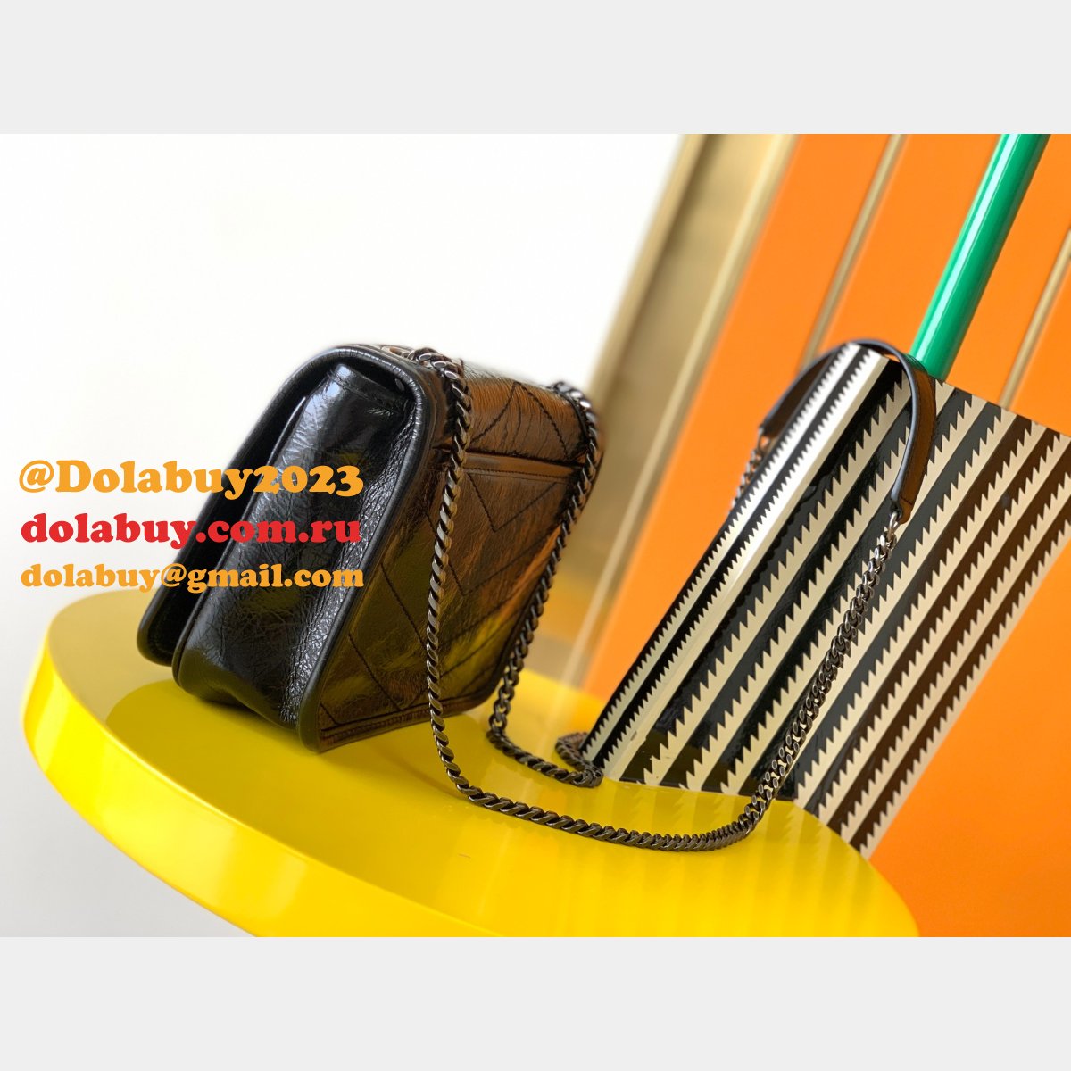 Fashion SAINT LAURENT niki chain wallet mini bag 583103