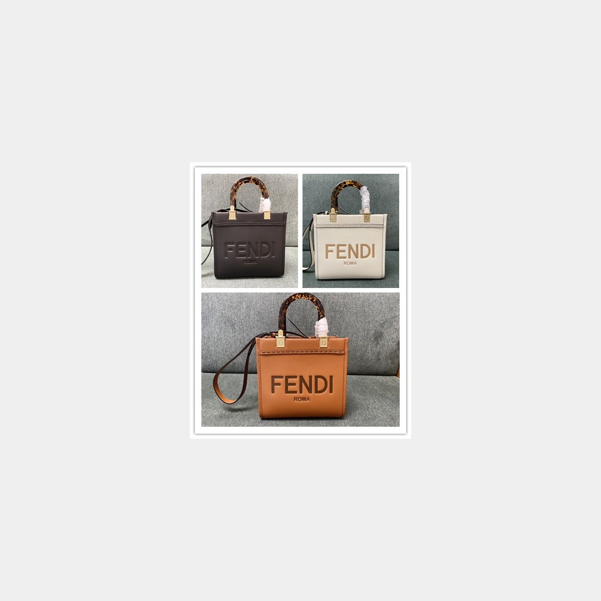 replica top quality F**di tote sunshine mini handbag