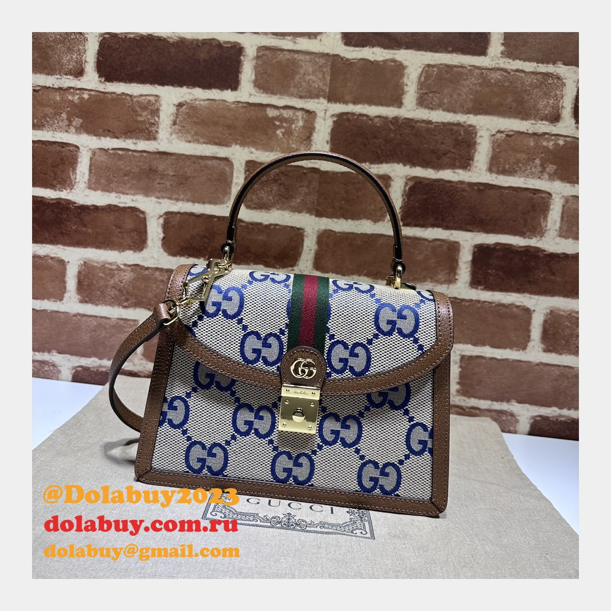 Ophidia GG Top Handle Top Quality 651055 Designer Copy Bag