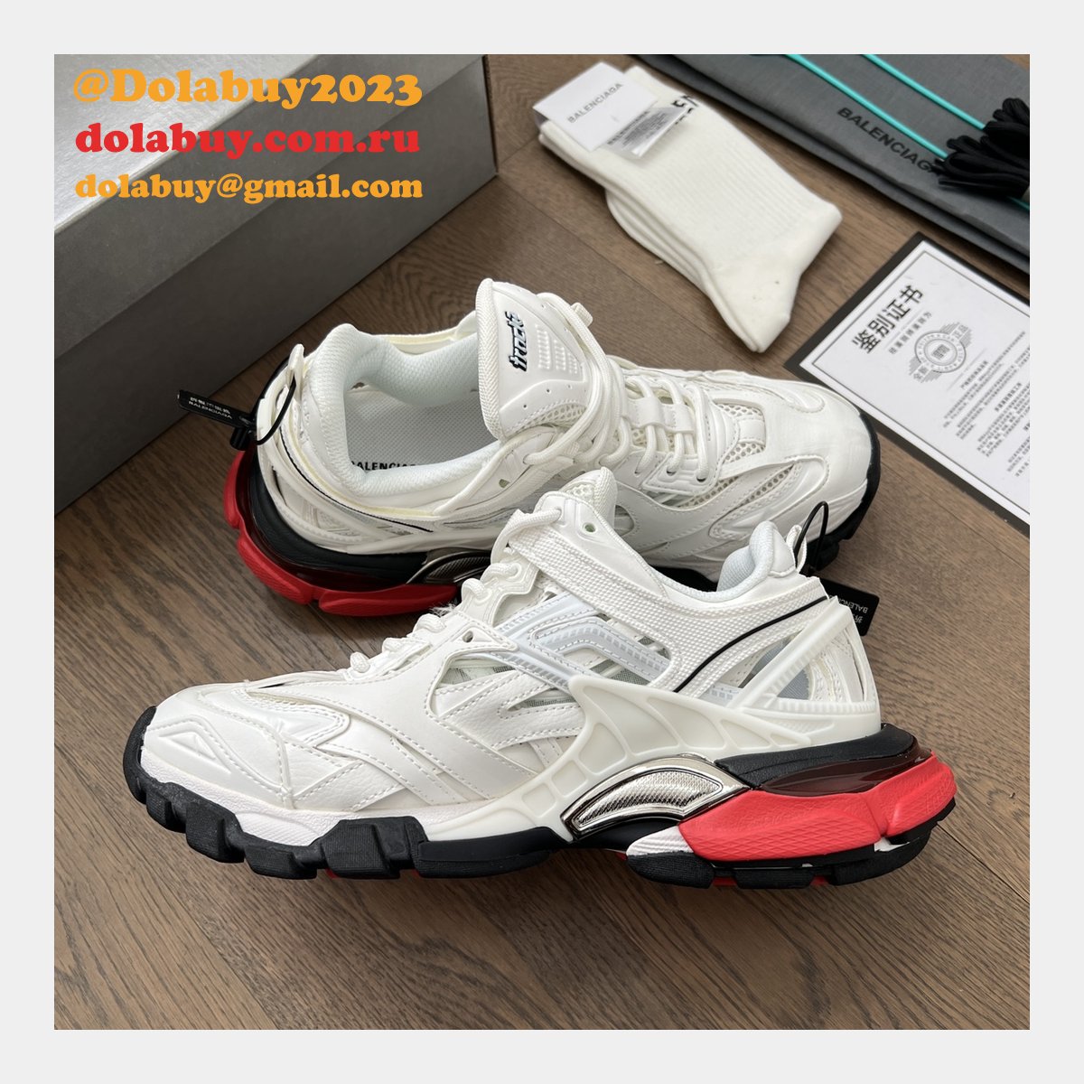Replica Buy Balenciaga Track Trainer 4.0 Sneakers 1:1 Mirror Shoes