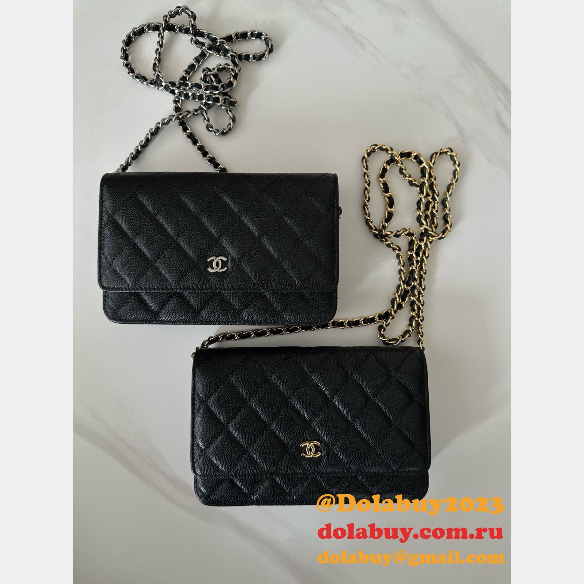 CLASSICAL Knockoff CC WOC SMALL CAVIAR LEATHER CHAIN BAG