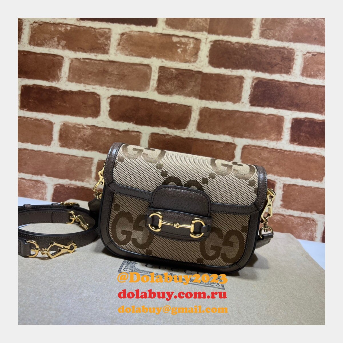 G*u*i high quality replica 658574 horsebit 1955 jumbo handbags