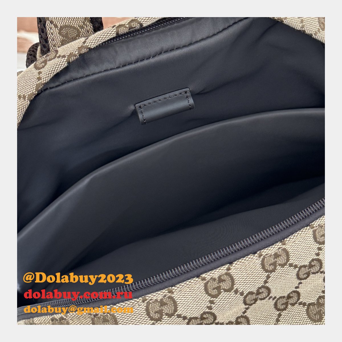 top mens backpack wholesale G*u*i logo 800182 inspired bag