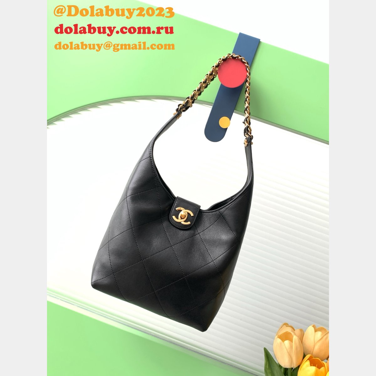 Duplicate AS5403 & AS5425 Black Best Hobo Handbag