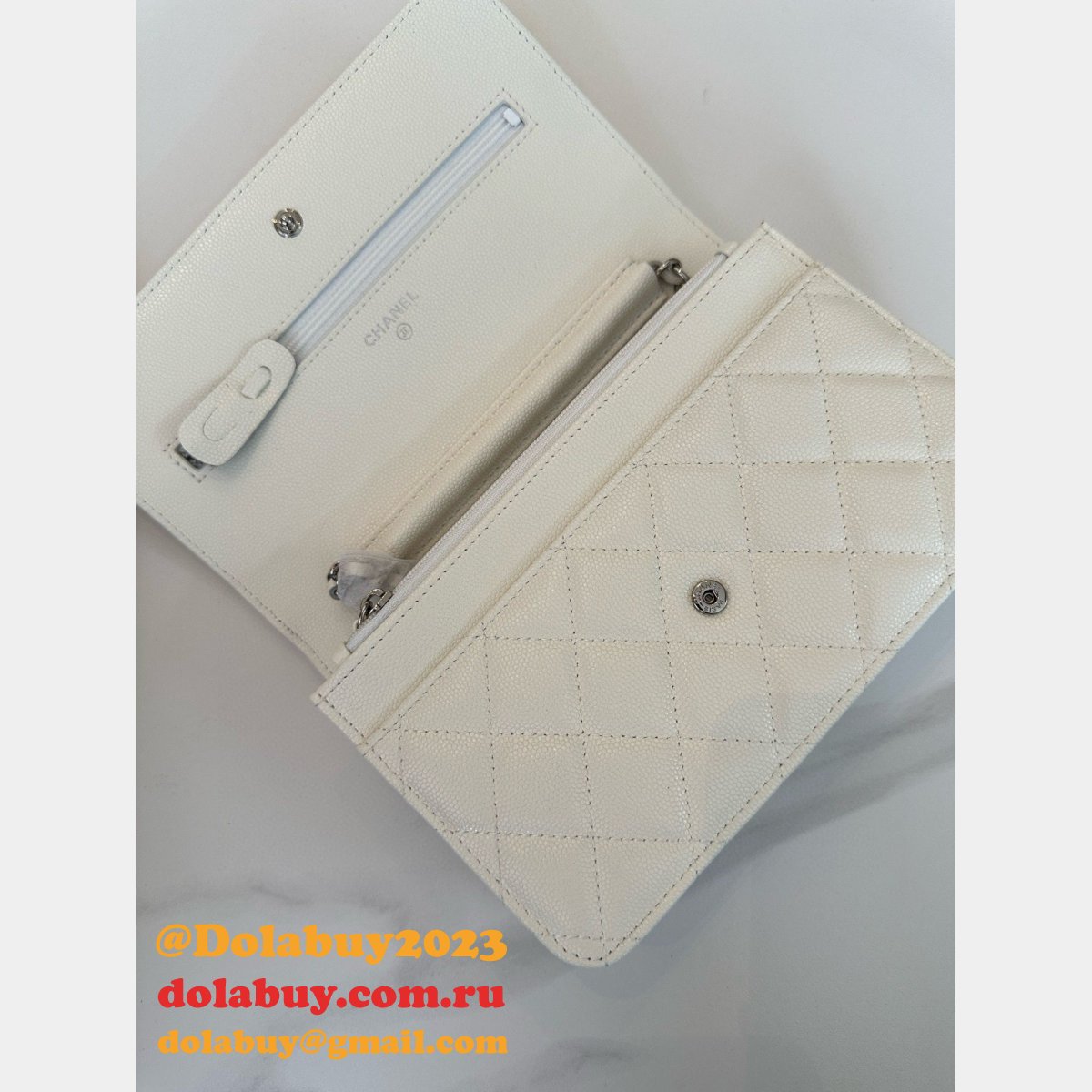 Most classical CC WOC Small caviar leather Chain bag