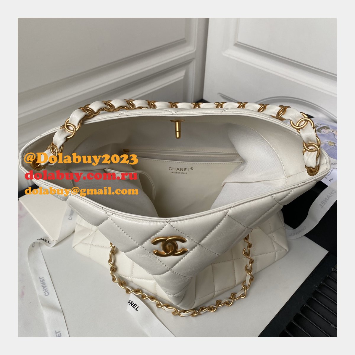 Designer Top Quality AS4777 Hobo Knockoff Black/White Bags