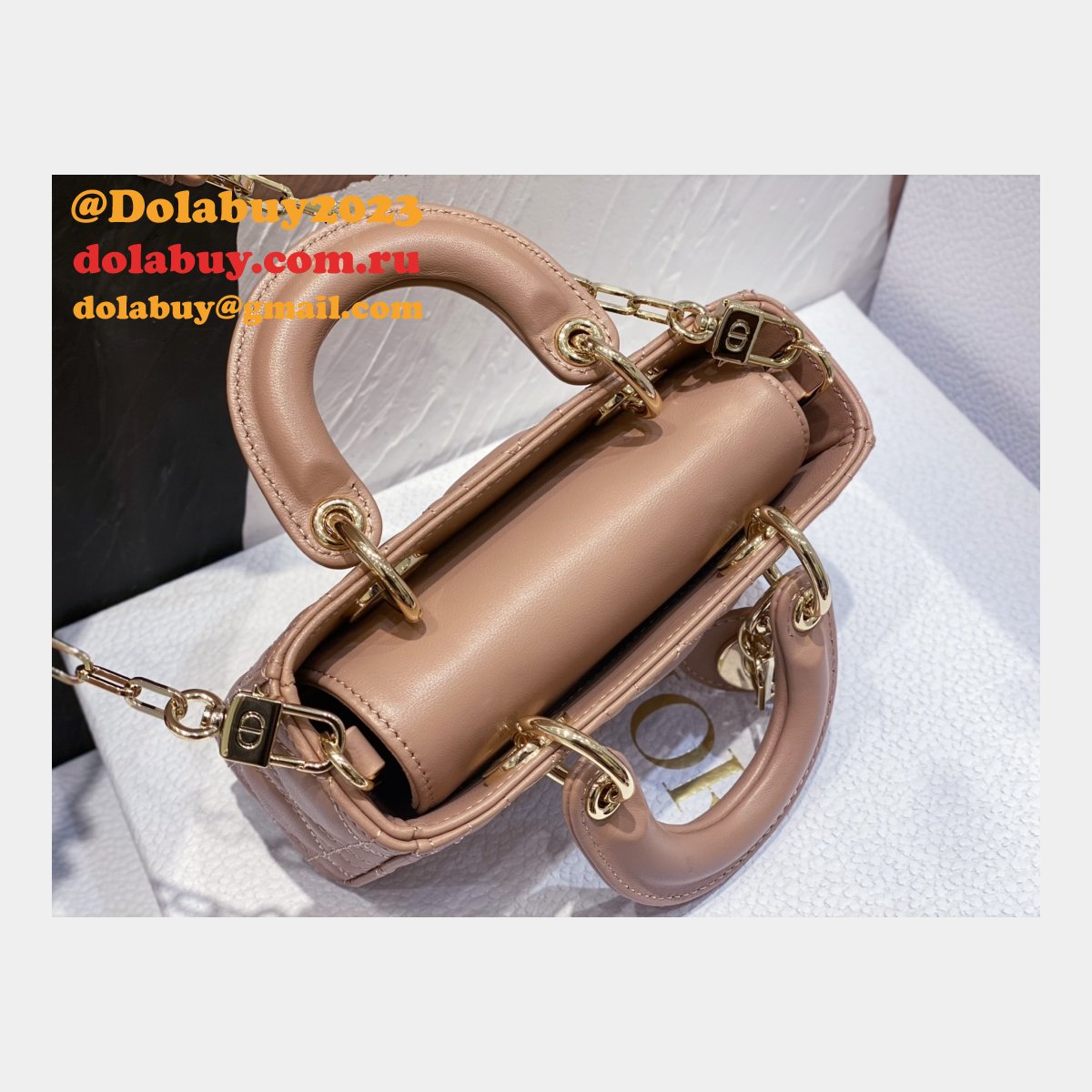 Designer Replica Dior D-joy 16CM Pink Bags For Sale