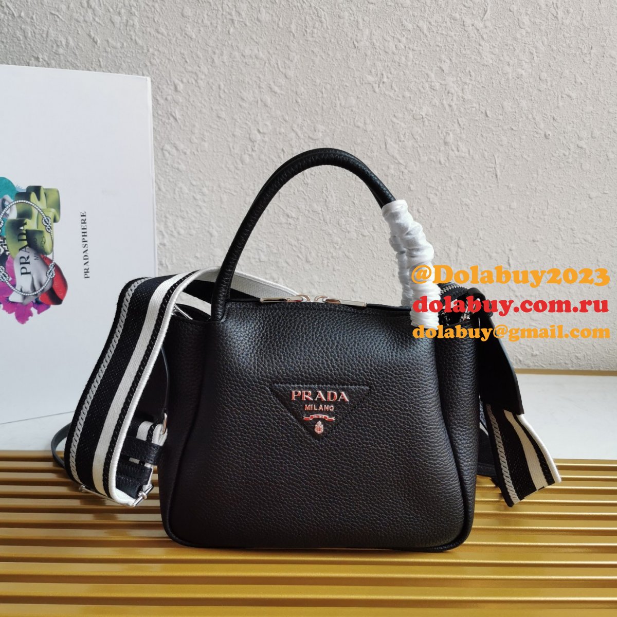 Replica Prada Top Handles 1BC145 Top Quality Handbag