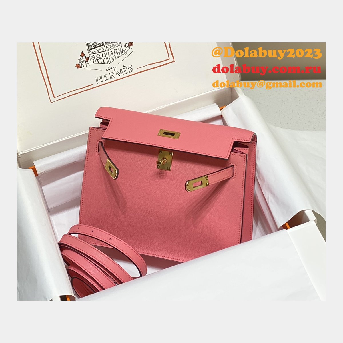 7 Star HERMES KELLY DANSE Customize BAG FOR SALE