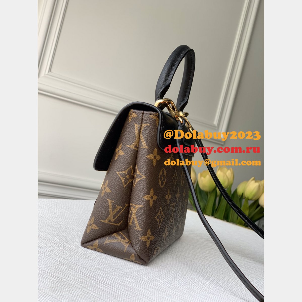 Louis Vuitton Monogram Canvas Locky BB Bag M44141 Black Top Quality Bag