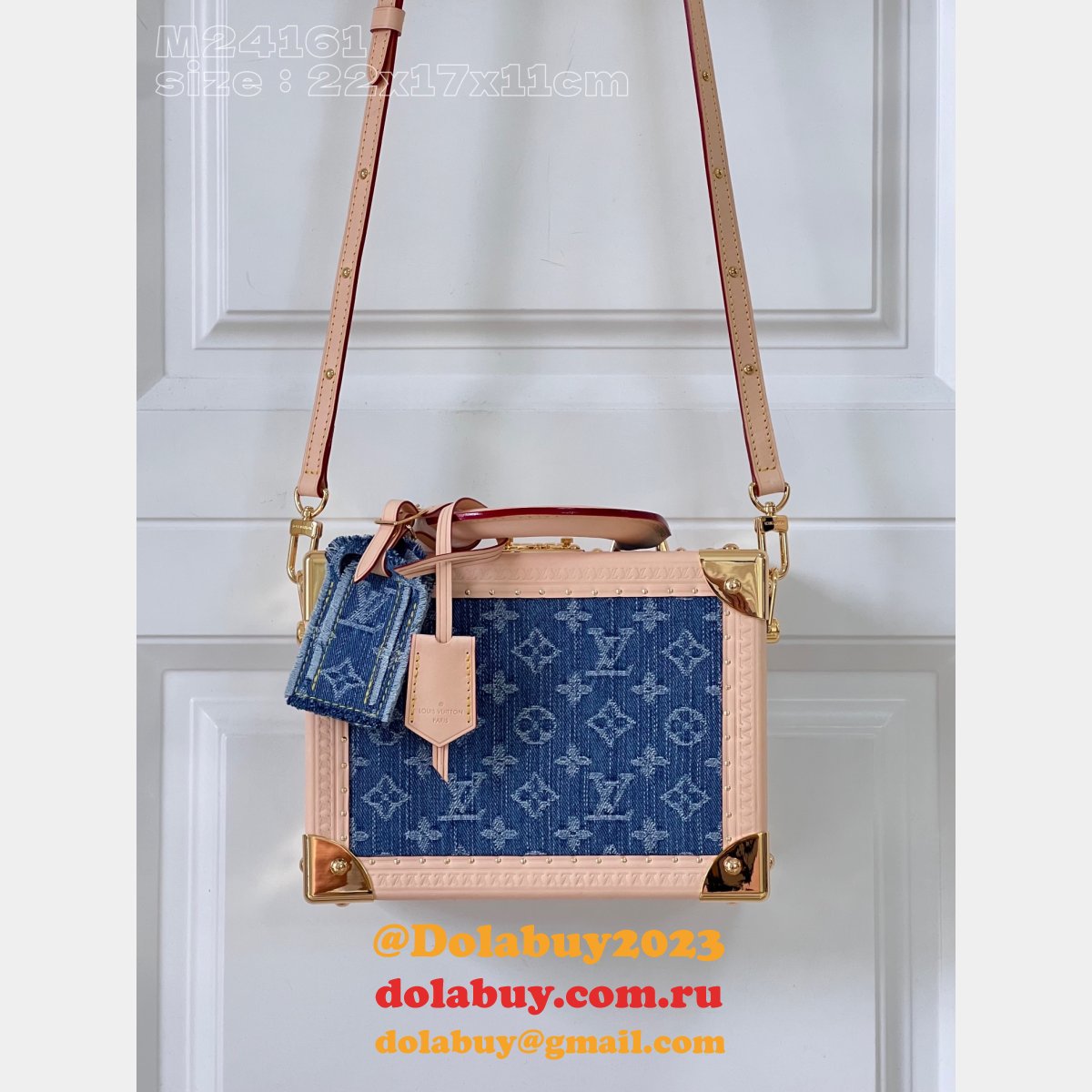 Petite Valise Denim Bleu M24161 Copy Louis Vuitton 1:1 Mirror Bag
