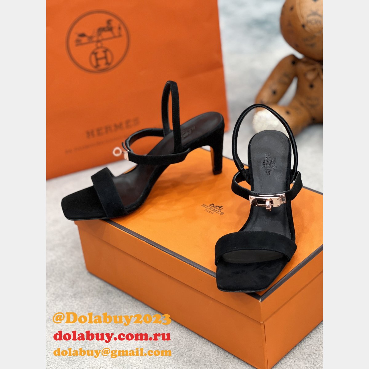 Heel 7.5 cm Designer Hermes Sandals High Quality Shoes