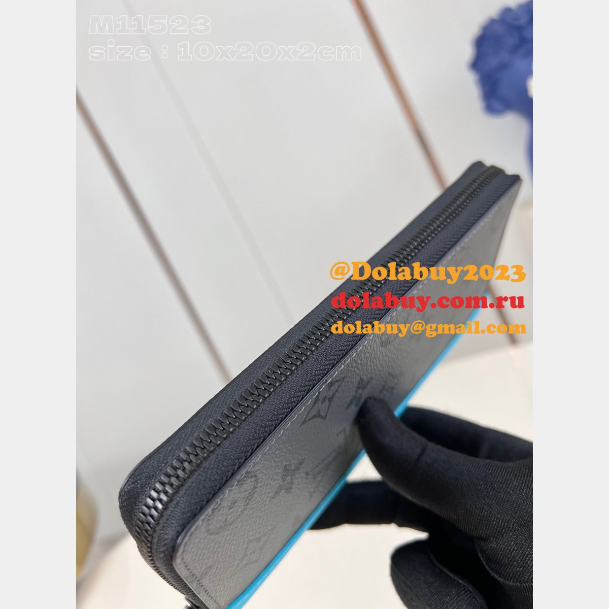 Pocket Organizer Taurillon Double Card Holder Zippy Vertical LV