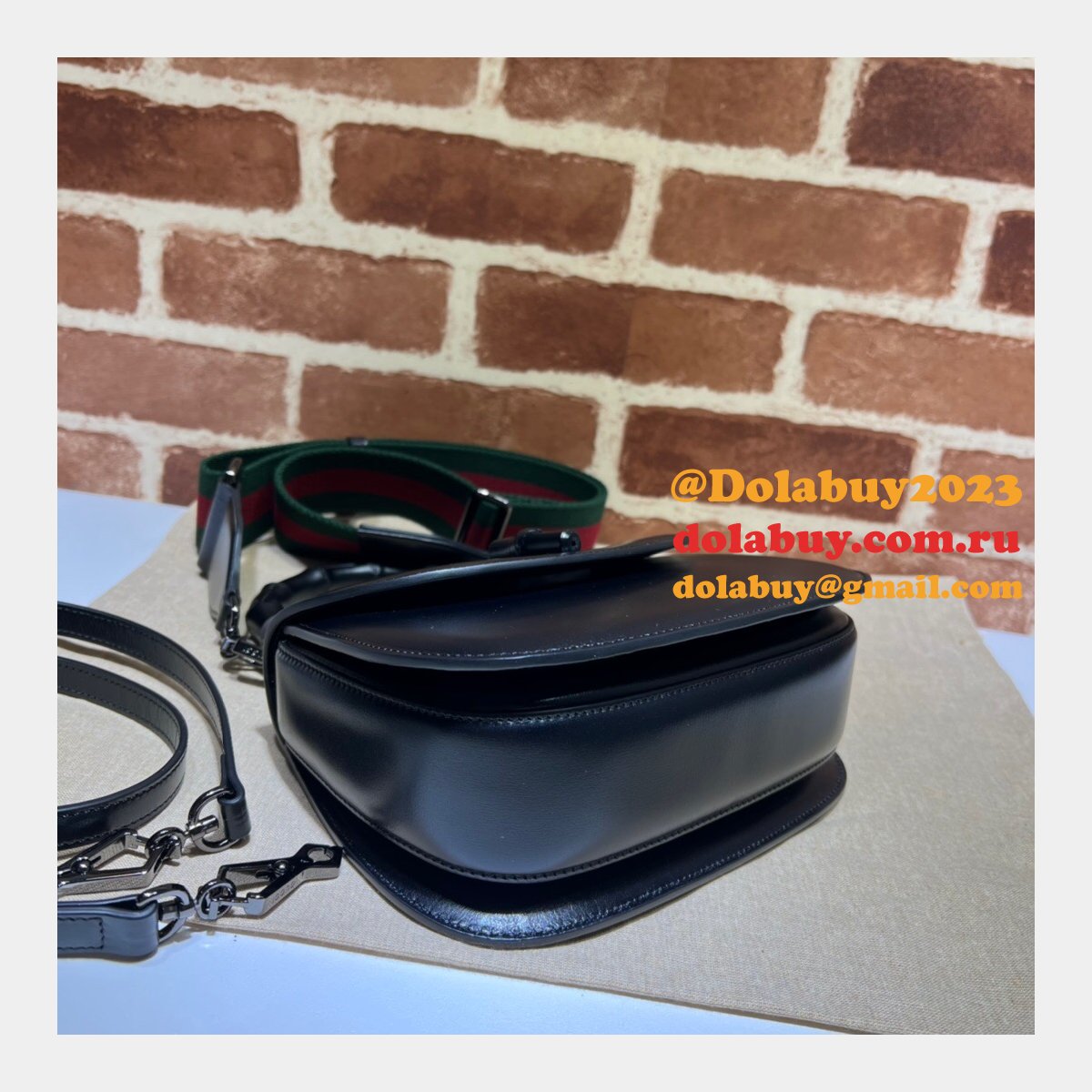 top quality G*u*i bamboo 1947 small top handle bag #675797