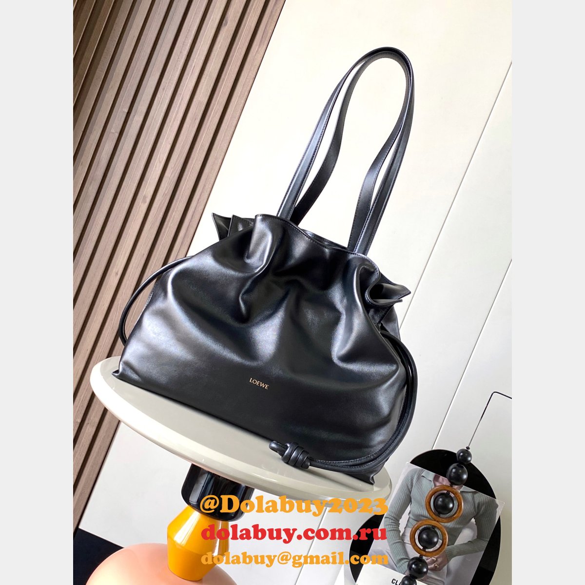 Luxury LOEWE Large Flamenco Clutch In Nappa Calfskin 38cm