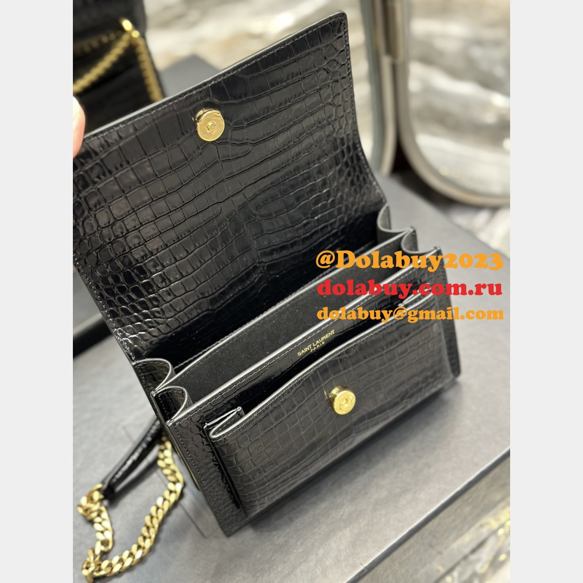 Replica YSL 1:1 Mirror 19cm Yves Saint Laurent Sunset 441972 Bag
